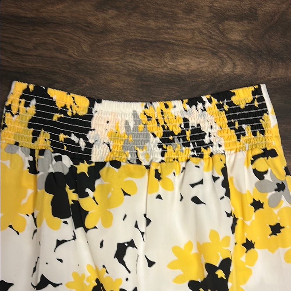 New York & Company Yellow and Black Floral Maxi Skirt - Picture 11 of 13